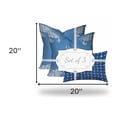 thumbnail image 3 of HomeRoots Blue, White Crab Enveloped Coastal Throw Indoor Outdoor Pillow, 3 of 7