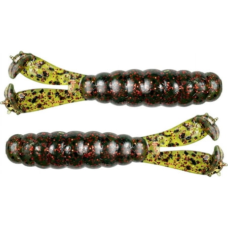 2pcs Goat 3 3/4 inch Soft Plastic Grub 4 Pack