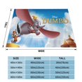 thumbnail image 4 of Dumbo Fleece Blanket Soft Cozy Throw Blanket 80"X60", Lightweight Fuzzy Comfy Flannel Blanket Warm Plush Throw Blankets For Couch, Sofa, Bed, 4 of 8