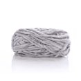 thumbnail image 1 of Chenille Velvet Yarn Chunky Knitting Carded Threads GREY, 1 of 5