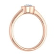 thumbnail image 2 of 1/2 Carat Bezel Set Diamond Solitaire Engagement Ring in 14K Rose Gold (Ring Size 8.75), 2 of 6