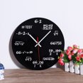 thumbnail image 3 of MasteelfCA Creative Mathematics Blackboard Clock Wall Clock Teacher Gift for Classroom Home Office, 3 of 7
