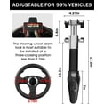thumbnail image 2 of Steering Wheel Lock with Alarm, 120dB, Steering Lock, Wheel Lock, Crook Locks for Cars, Car Lock Anti-Theft Device, Heavy Duty, 2 of 5