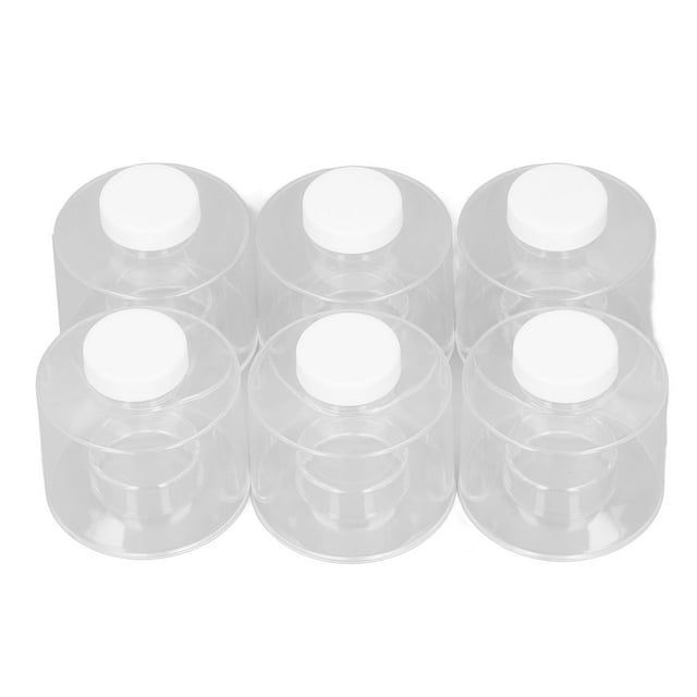 Seasoning Storage Bottles, Spice Pot 6 Pcs Separate Cover Stackable Design for Restaurant