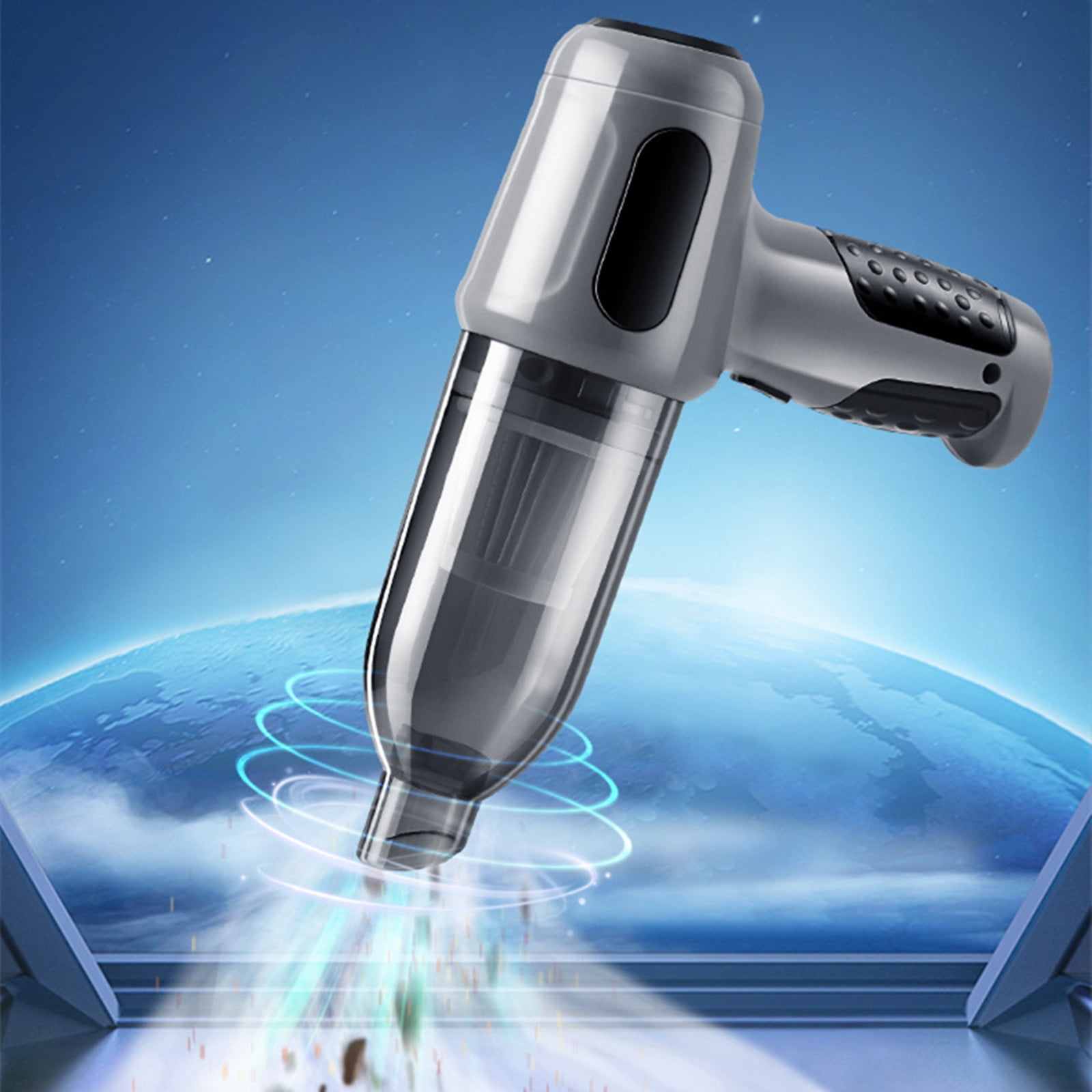 Gnmfd Handheld Car Vacuum Cleaner, Strong Suction 6000Pa, Rechargeable Wireless Portable for Dry Wet Cleaning, Dust, Debris, Pet Hair Removal for Vehicles, Home, Office, Compact Lightweight Design