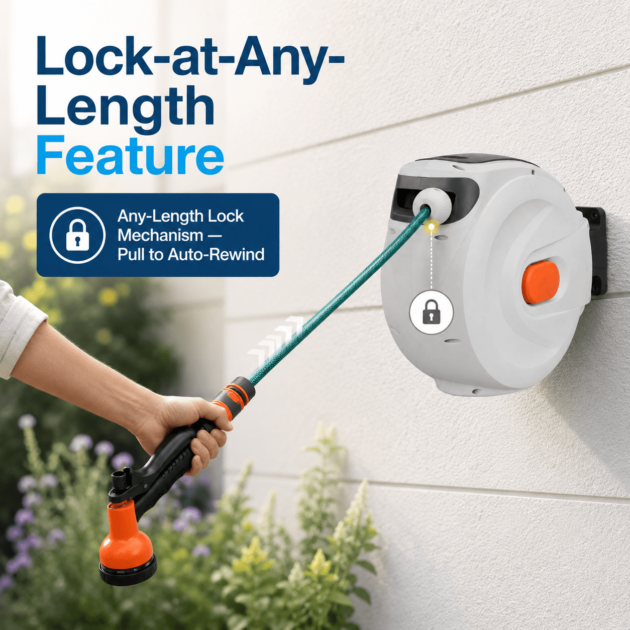 Retractable Hose Reel Automatic