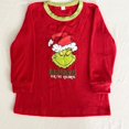 thumbnail image 4 of Nuevo conjunto de pijamas para el hogar de otoño e invierno europeo y americano, estampado de monstruo navideño, decoración para padres e hijos, decoración del hogar, 4 of 5