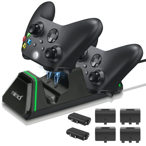 Benadering Gespecificeerd Herhaal Controller Charging Station for Xbox Series S/X, EEEkit Charger Dock Stand  with Battery Pack for Xbox Series X|S/One/One S|X|Elite, with 2x1400 mAh  Rechargeable Battery Pack & Type-C Power Cable - Walmart.com