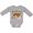 AC-Heather Grey, variant on Feliz Navidad Cute Nativity Scene Boys or Girls Long Sleeve Baby Bodysuit