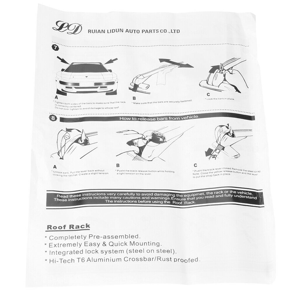 Ruian lidun roof rack hot sale