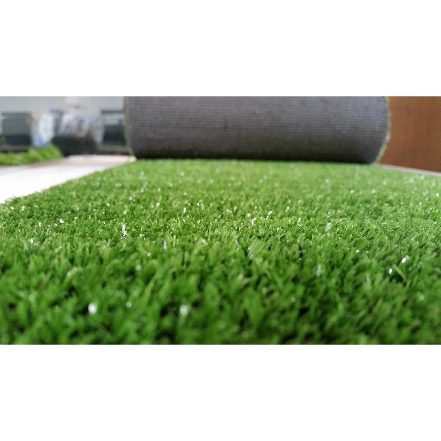 Zen Garden Green Faux Grass Rug With Drainage Holes