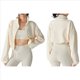 thumbnail image 3 of Chaqueta Corta de para Mujer con Dobladillo con Cordón Albaricoque Cremoso L, 3 of 7