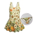 thumbnail image 6 of Tutolipy Floral Meadow Print Girls One Piece Swimsuit, Built in Shorts Girls Beach Swimsuit, Breathable for Pool, Size 12-13 Years, 6 of 8