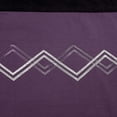 thumbnail image 5 of Chezmoi Collection Arden 4-Piece Modern Purple/Gray/Black Zigzag Stripe Embroidery Window Curtain Panel Set with Sheer Backing Valance Tassels, 120 inch x 84 inch, 5 of 9