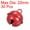 Red, variant on Jingle Bells, 22mm 30pcs Craft Bells for DIY Holiday Decoration, Musical Party, Wedding, Red