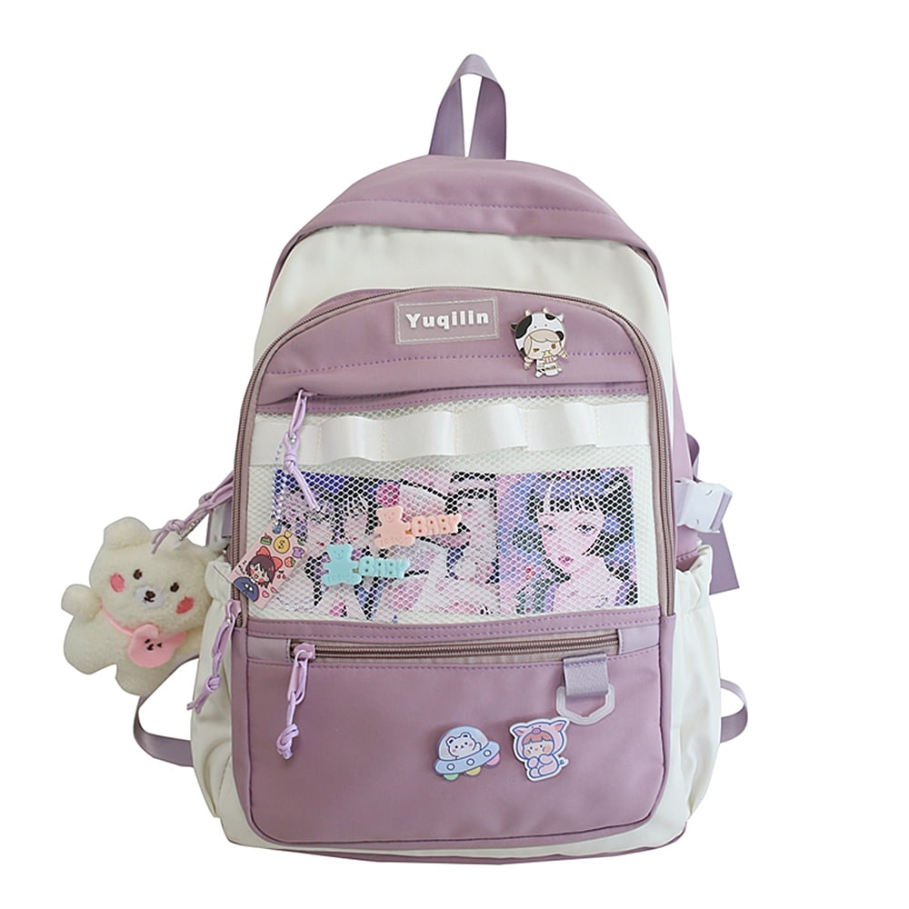 Kawaii Backpack with Pins Kawaii School 