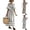 Style1-White dresses for women, variant on Maqroz Maxi Dress for Women Long Length Wrap V Neck Short Sleeve Striped Dresses Summer Casual Tie Waist Beach Vacation Sundress Plus Size Beige S