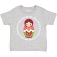 thumbnail image 3 of Inktastic Matryoshka Russian Cute Pink Nesting Doll Girls Toddler T-Shirt, 3 of 5
