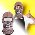 thumbnail image 3 of WJJIAO Balaclava Mask 3D Animal Print Full Face Mask Cooling Neck Gaiter Sun Protection Face Cover Mask Windproof Ski Mask for Outdoor Activities Bike Cycling, 3 of 6