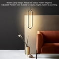 thumbnail image 4 of Modern LED Pendant Light Adjust Length Minimalistic Design Inbuilt LED Lights Aluminium 18W 85 to 265V Translucent Lampshade, 4 of 8