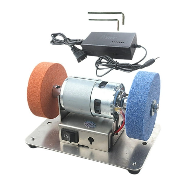 Lijadora de banda eléctrica, herramienta de pulido, pulidora versátil de bajo ruido, mini amoladora de banda de banco para trabajar el metal, bricolaj