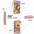 thumbnail image 5 of GAEKEAO Womens Wallet RFID Blocking Zip Around Wristlet Wallets, 5 of 7
