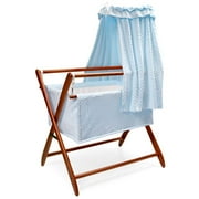 Tranquility Bassinet Blue Bedding