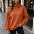 thumbnail image 6 of Oversized Mock Neck Sweatshirt for Women Pullover Long Sleeve Basic Casual Everyday Fall Winter Top, 6 of 7