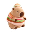 thumbnail image 1 of Figura de capibara transformable de peluche para decoración de habitación, sofá, almohada, capibara suave de peluche hamburguesa, 1 of 7