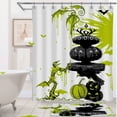 thumbnail image 1 of Whimsical Halloween Shower Curtain with Bat &, 1 of 4