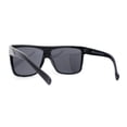 thumbnail image 4 of SA106 Limo All Black Flat Top Oversize Gangster Rectangle Sunglasses Gloss Black, 4 of 4