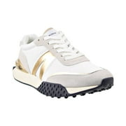 Lacoste L-Spin Deluxe Men's Textile Shoes White-Gold 7-43sma0077-216