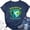Blue, variant on QHWAUAKFBN T Shirts For Women Trendy Graphic Earth Day Shirt Daily Earth Day Shirt Natural Graphic Short Sleeved Tshirts Top
