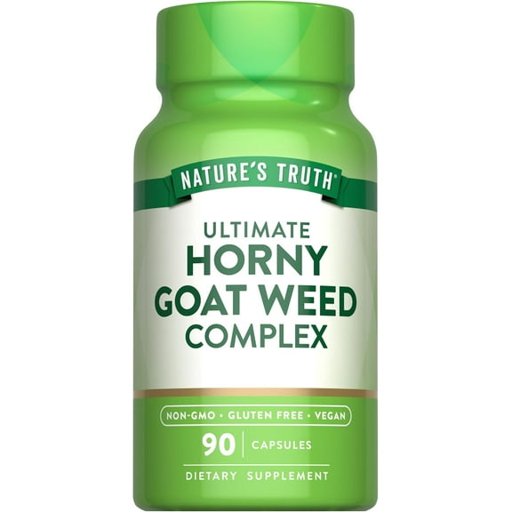 Horny Goat Weed Complex | 90 Capsules | With Maca Root | Supplement for Men | by Nature's Truth