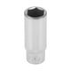 thumbnail image 1 of Socket de impacto Unique Bargains de 50mm para reparación de automóvil, motocicleta, dirtbike, herramienta de hardware CR-V tono plateado duradero de 6 puntos 14mm 1/4 pulgada, 1 of 1