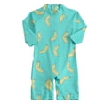 thumbnail image 4 of ATAIKU 0-4T Baby Boys Banana One Piece Swimsuit Rash Guard Suits Toddler Long Sleeve Swimwear Kids UPF 50+ Zipper Bathing Suit, 4 of 8