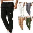 thumbnail image 7 of Chiccall Mens Cargo Pants Casual Outdoor Hiking Pants for Men Athletic Drawstring Elastic Waist Joggers Sweatpants with 6 Pockets, 7 of 7