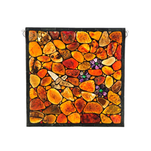 20"W X 20"H Hummingbird Agata Window
