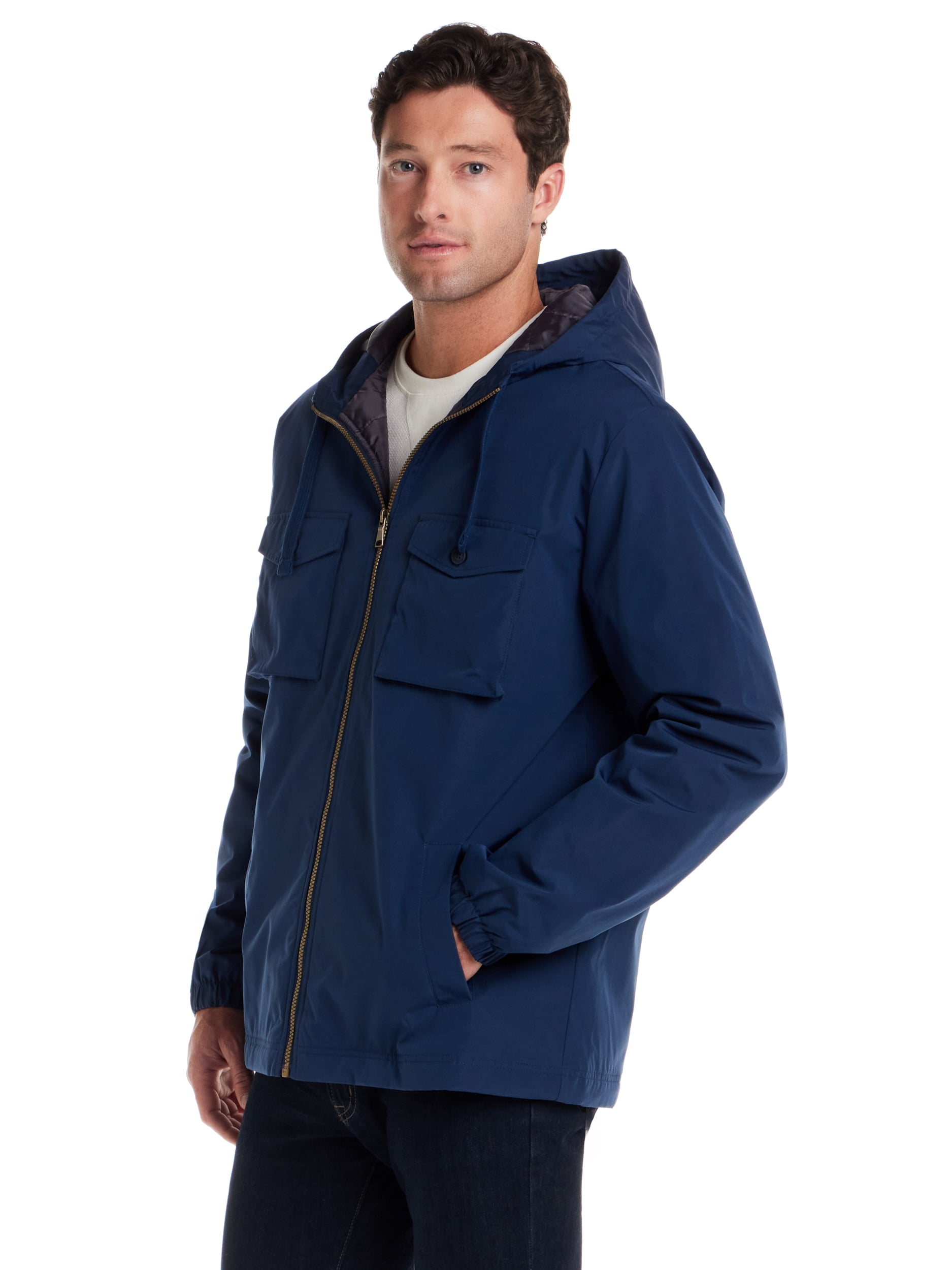 Frontier Threads Men's Lined Poly Memory Hooded Safari Jacket
