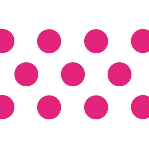 Pack Of 120, Raspberry Polka Dots Tissue Paper 20" X 30" Half Ream Tissue Prints For Packaging， Made in USA， 100% Recycled