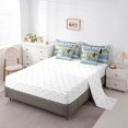 thumbnail image 5 of Manfei Rustic Pike Fish Full Size Bedding Sets, Retro Wooden Cabin Full Size Bed in a Bag, Teal Gray, Reversible, 7pcs, 5 of 6