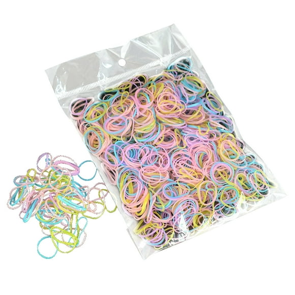 1000 Pcs Bande de Caoutchouc en Latex Phosphorescente Pack Bracelet Bande de Caoutchouc Méga Pack Valeur avec Clips