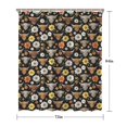 thumbnail image 5 of Black Highland Cow Flower Pattern Shower Curtain 72"x84" ,Bathroom Decorative Shower Curtains Set with 12 Hooks,Modern Waterproof Washable Shower Curtain, 5 of 6