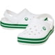 thumbnail image 2 of Zuecos Crocs Crocband para Niños, Livianos, Blancos y Verdes, Talla 6, 2 of 7