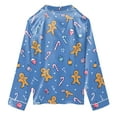 thumbnail image 6 of Gubotare Boy Christmas Pajamas Pajama Long Sleeves Set for Little & Big Girls Trendy 2-Piece Outfit Kid Sleepwear Size 7-8 (Blue,7-8 Years), 6 of 9