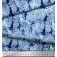 thumbnail image 2 of Soimoi Blue polyester Crepe Fabric Insect & Texture Printed Craft Fabric by The Yard 42 Inch Wide, 2 of 2