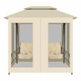 thumbnail image 5 of Porch Swing Inlife Convertible Bench Swing in Garden and Patio Cream White, 5 of 8