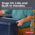 Rubbermaid Large Roughneck Storage Tubs, 25 Gal. Container with Lid ...