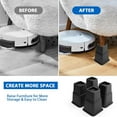 thumbnail image 4 of Adjustable Bed Furniture Risers - Elevation in Heights 3, 5 or 8 Inch Heavy Duty Risers for Sofa and Table - Supports up to 5000 lbs - (Set of 4 Riser, Black), 4 of 6