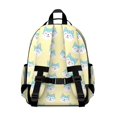 thumbnail image 3 of Cute Cat Face Yellow Pattern Cute School Backpack Bag for School with Padded Back and Adjustable Shoulder Straps 15.25"x11.5"x5.25", 3 of 5